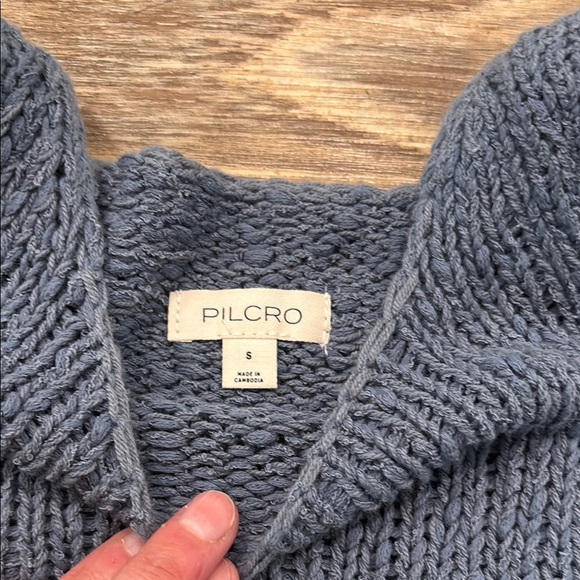 Pilcro Swing Knit Sweater Tank Women's Size Small Blue Cream and Yellow EUC - Picture 3 of 8